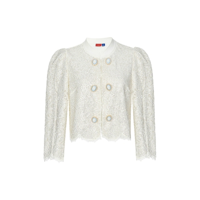 lefame锦纶开衫蕾丝开衫