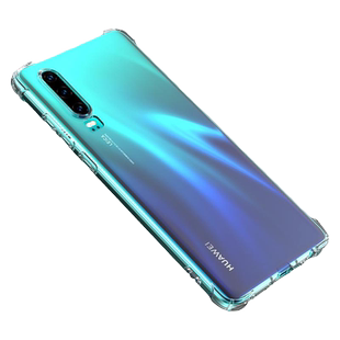 希凯适用华为p30手机壳硅胶气囊透明华为P30PRO全包边保护套P30防摔男女30创意薄款个性创意软指环支架扣简约