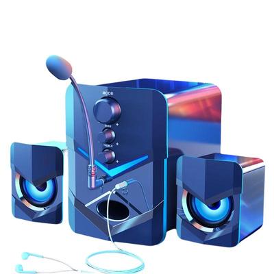 音响重低音炮2.1带麦克风一体