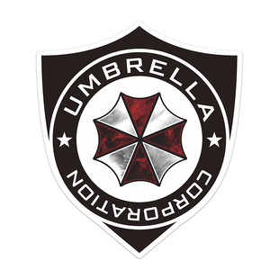 个性创意生化危机保护伞摩托车油箱盖装饰贴车身划痕遮挡磁性贴