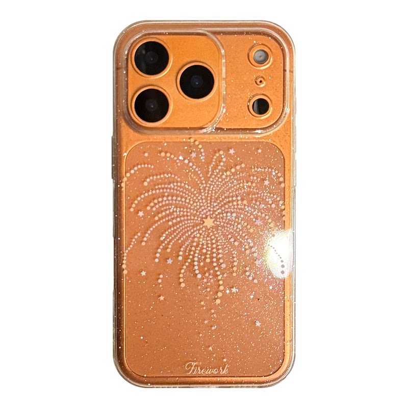 桔子猫新年闪粉防摔iPhone手机壳