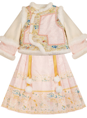 格格服女童汉服冬季2026新款古装儿童过年服冬装中国风加厚拜年服