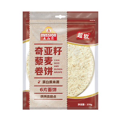 mission麦西恩奇亚籽藜麦卷饼