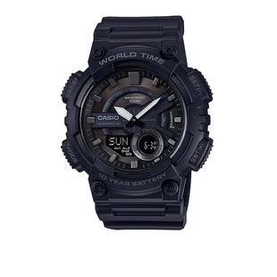 开学礼物卡西欧手表男黑武士AEQ-110黑金运动防水学生正品电子表