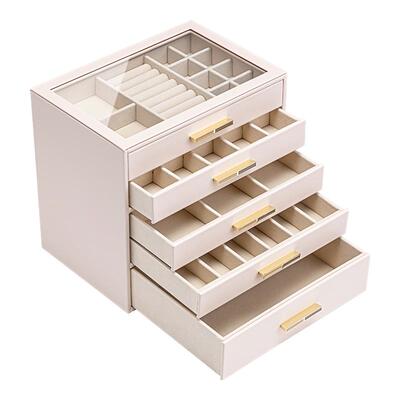 VLANDO唯兰朵新款首饰盒大容量珠宝饰品收纳盒精致结婚新婚礼物