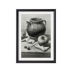 素描相框A4A3装裱摆台相框美术铅笔素描画专用挂墙框架4K8K开相框