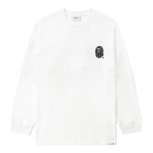 BAPE BLACK男装春夏猿人刺绣标字母图案长袖T恤111002M