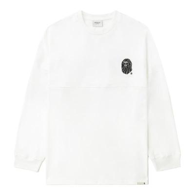 BAPE刺绣标字母图案长袖T恤