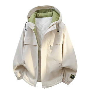 NASA STUSY美式2025冬季加绒加厚保暖棉衣男款棉袄羽绒棉服外套