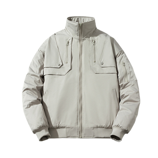 牧野森oldschool飞行员加厚棉衣外套男秋冬季机能风宽松vibe棉服