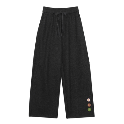 LALABOBO纽扣厚针织裤