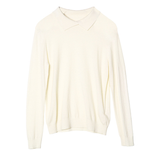 ZOLLE因为法式文艺老钱风羊毛软糯针织翻领套头毛衣25秋冬新品