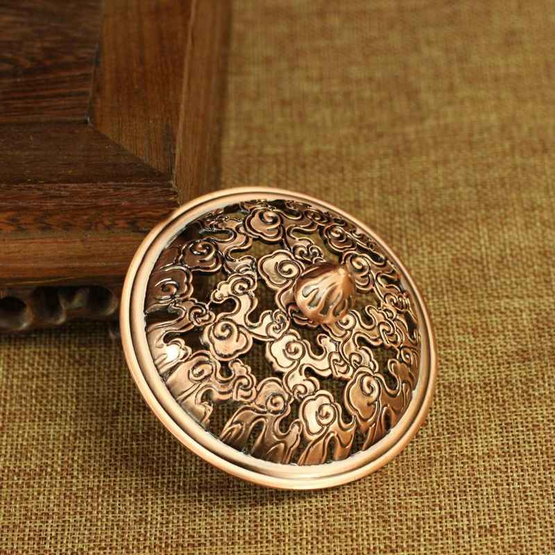 香炉盖 陶瓷香炉罩 红木熏香炉盖 仿复古镂空金属香炉盖子