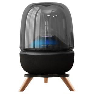 欧特声适用哈曼卡顿桌面音响支架琉璃水晶3/4/5代音箱实木避震座