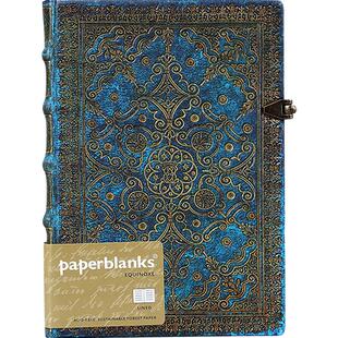 paperblanks佩兰克复古笔记本昼夜之冠系列日记本本子加厚进口高档商务记事本文艺精致文具大学生送男友礼物