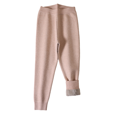 女童冬季含羊毛加绒加厚保暖毛裤