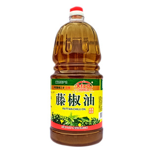 四川正宗藤椒油1.8L清香特麻丁斗点幺商用子汉源大红九官方旗舰店