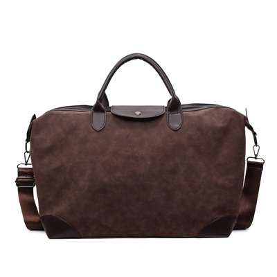 短途旅行包女2025新款复古百搭女士包包外出登机包手提斜挎行李袋