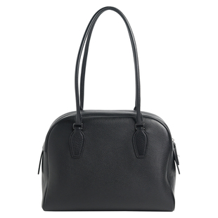 意产头层牛皮 india12波士顿包单肩大容量通勤保龄球包包