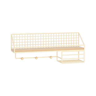 学生床边墙上置物架寝室床头悬挂式分层挂架多功能卧室挂篮收纳架