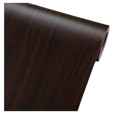 棕黑色木纹桌面贴纸自粘防水