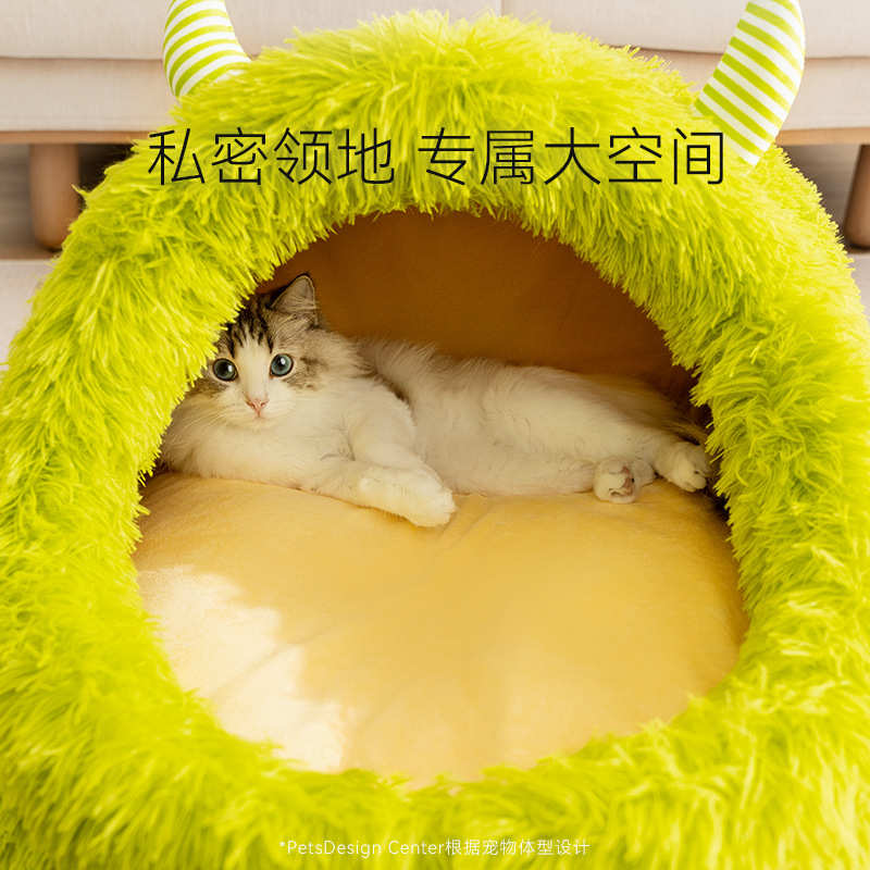 猫窝冬季保暖封闭式安全感四季通用猫屋狗窝猫咪睡窝帐篷宠物冬天