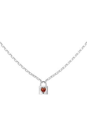 法式浪漫主义个性锁头项链