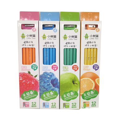 小树苗HB实木铅笔六角杆