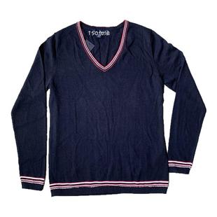 150精选 双⒈1特惠39.9￥ 嘿 好家伙 精致薄针织长袖T恤V领毛衣