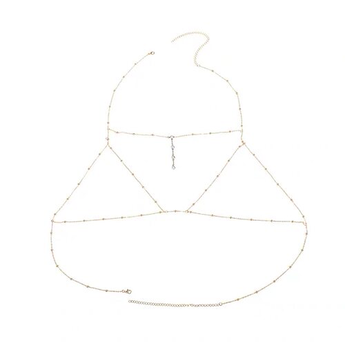 身体链胸链性感流苏乳链比基尼bikini后背链露背装配饰bodychain
