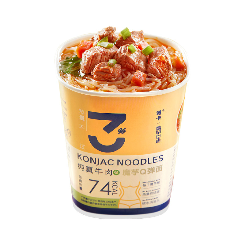 诚卡魔芋代餐面饱腹食品粉丝速食