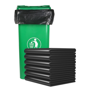 垃圾袋大号黑色加厚物业环卫平口袋家用厨房塑料袋特大超大桶商用
