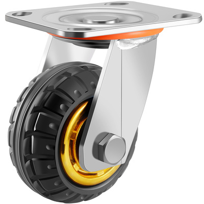 重型万向轮推车静音橡胶拉车脚轮