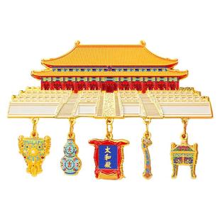 故宫太和殿冰箱贴金属磁贴定制北京古代建筑博物馆文创旅游纪念品