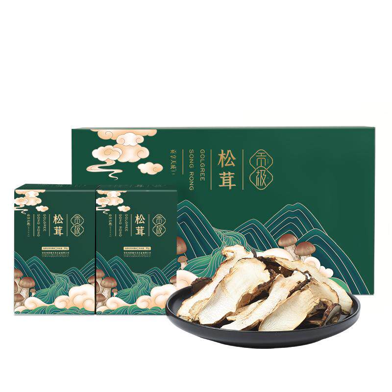 贡极心止松茸干货120g过年送礼