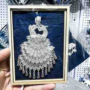 新疆包邮贵州苗族冰箱贴西江千户苗寨侗族特色手工扎染冰箱贴贵州