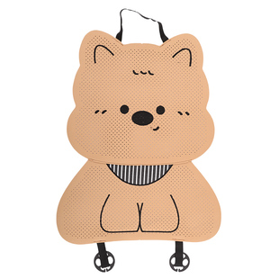 卡通西高地汽车坐垫四季通用透气翻毛皮马鞍垫可爱车内座椅套女士