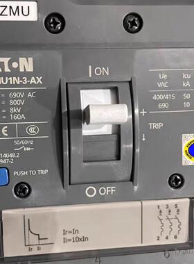 议价EATON伊顿 空气开关 BZMU1N-3-AX 100 160 250A全新原包装