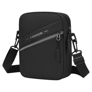 男士小挎包单肩包男款斜挎包竖款外出工作挎肩包防水牛津布手机包