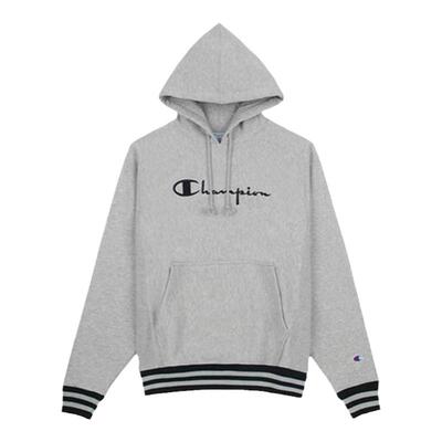 CHAMPION刺绣卫衣草写字母LOGO