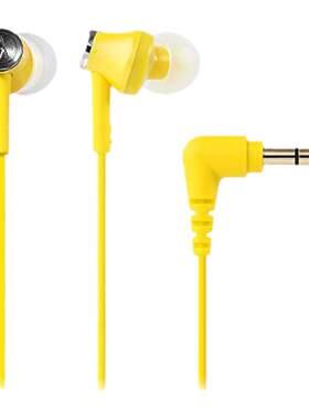 【日本直邮】Audio Technica铁三角耳道式耳机黄色ATH-CK350MYL