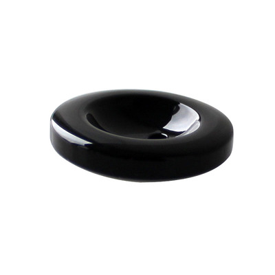 大衣扣亮光黑色高端精致时尚