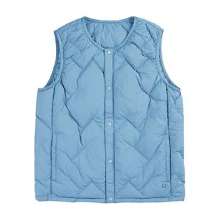 allblu幼岚【红嘴雁羽绒】无领儿童马甲24秋冬新款男女童保暖外套