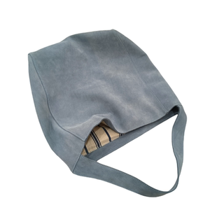 新款韩系麂皮通勤托特包松弛感慵懒风反绒翻毛牛皮大容量单肩包女