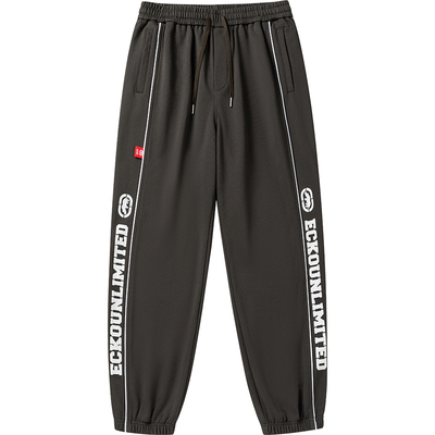 ecko红犀牛高街印花休闲束脚裤