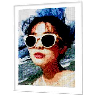 积木画定制像素画人像马赛克拼照片微积木女朋友礼物结婚手工diy