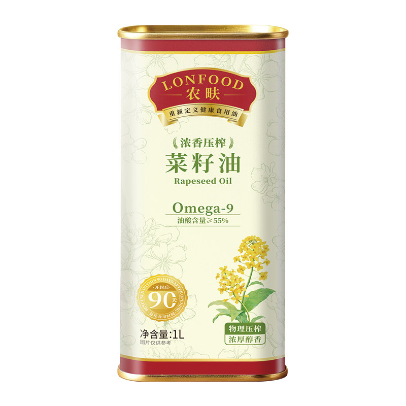 农畉纯正浓香菜籽油一级压榨1L