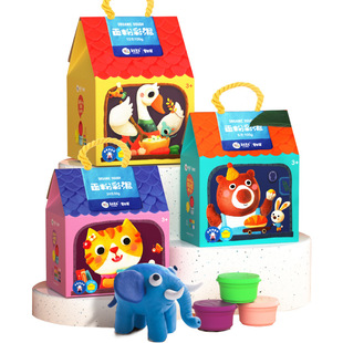 美乐童年面粉彩泥儿童橡皮泥无毒幼儿园专用超轻无味级宝宝黏粘土