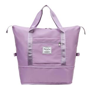 手提旅行包大容量女轻便待产包收纳袋短途行李袋双肩包可套拉杆箱