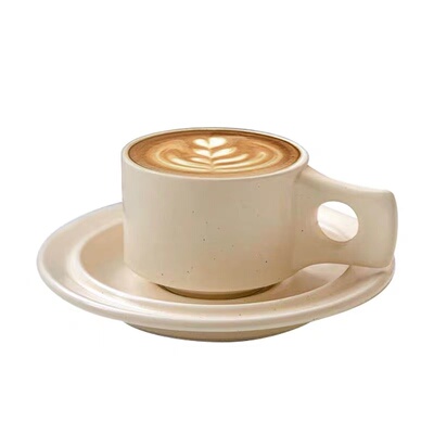 韩国ins博主同款中古陶瓷杯法式